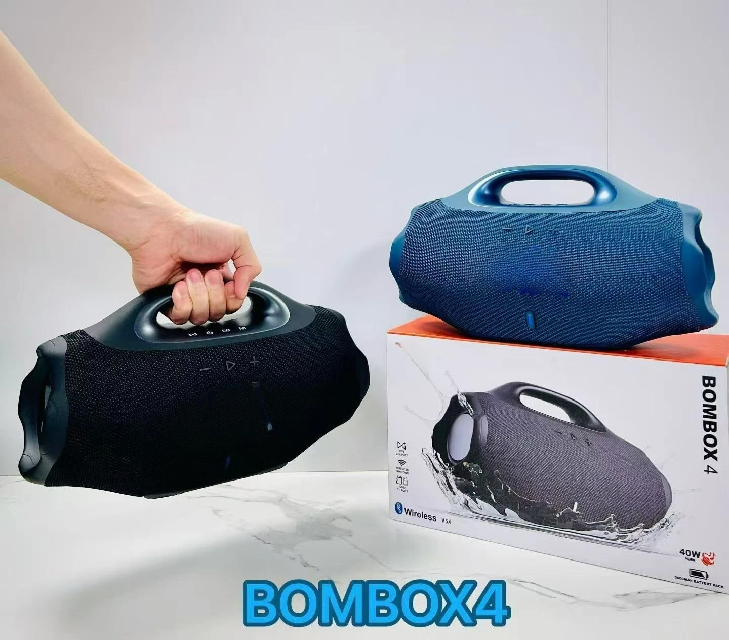 1: 1 Box4 Speaker High Quality Wireless Bluetooth Portable Speaker with Original Logo