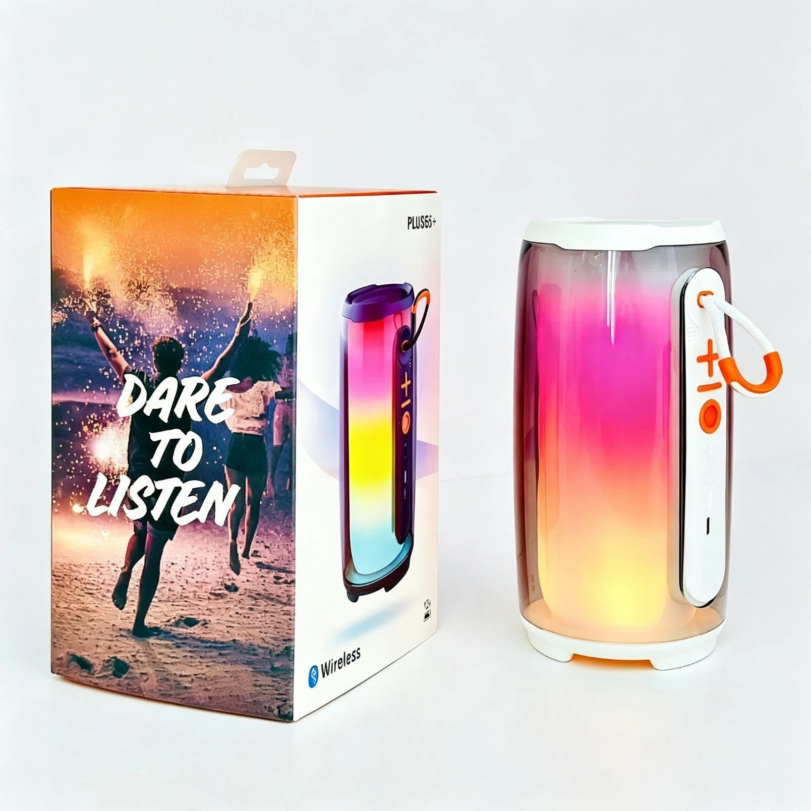 1: 1 Original Craft Pluse6 Bluetooth Speaker with Colorful Light Dynamic Sound Home Karaoke Speaker