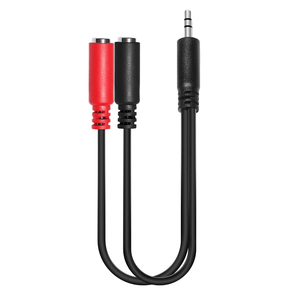 1/8″3.5mm Trs Stereo Audio Splitter Y Cable for Telephone Proiector Monitor-Mono Jack