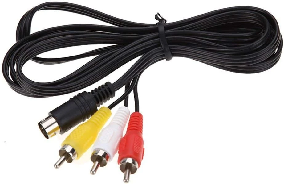 1.8m Audio Video AV Wire Cable 9pin to RCA Connection Cord