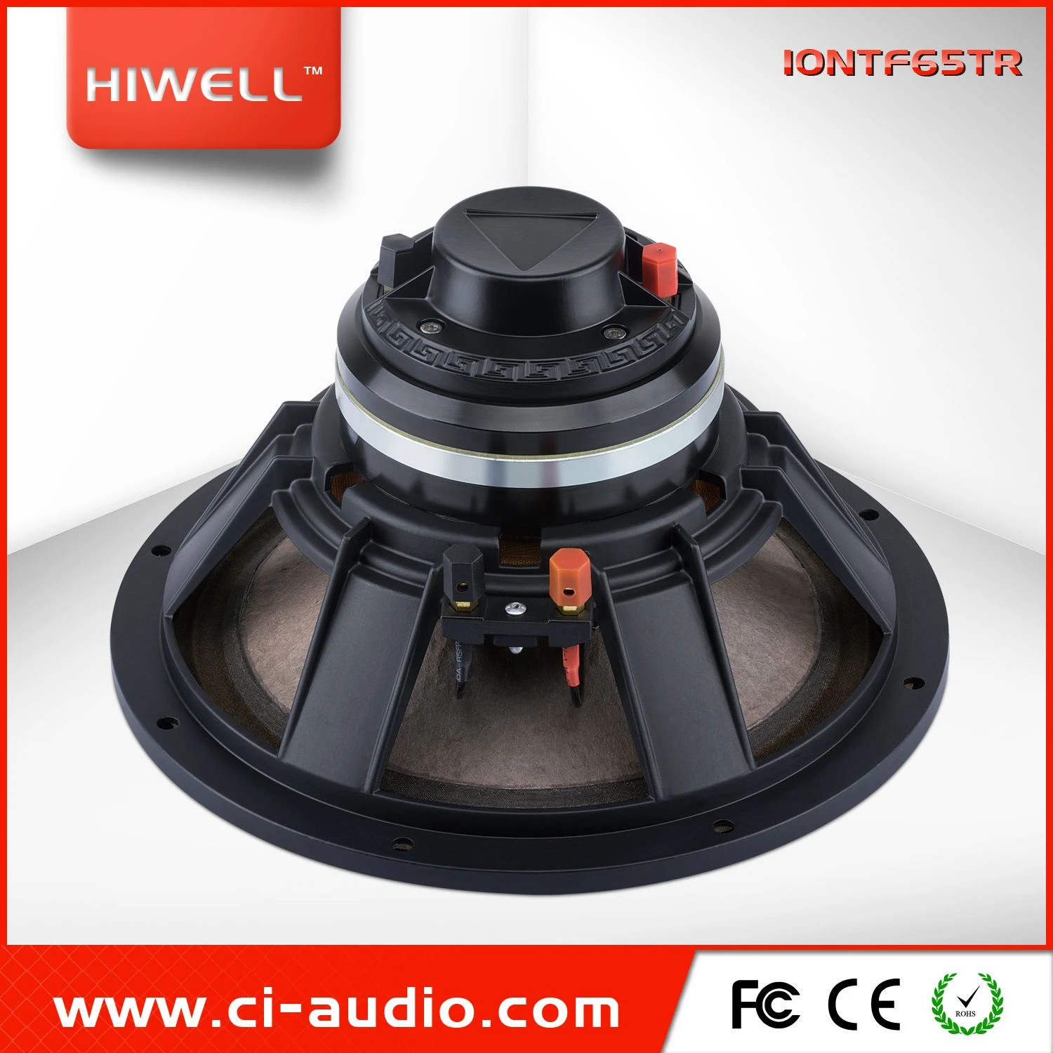 10” PRO Audio Coaxial Speaker, Brown Cone, Neodymium Magnet Coaxial Loudspeaker.