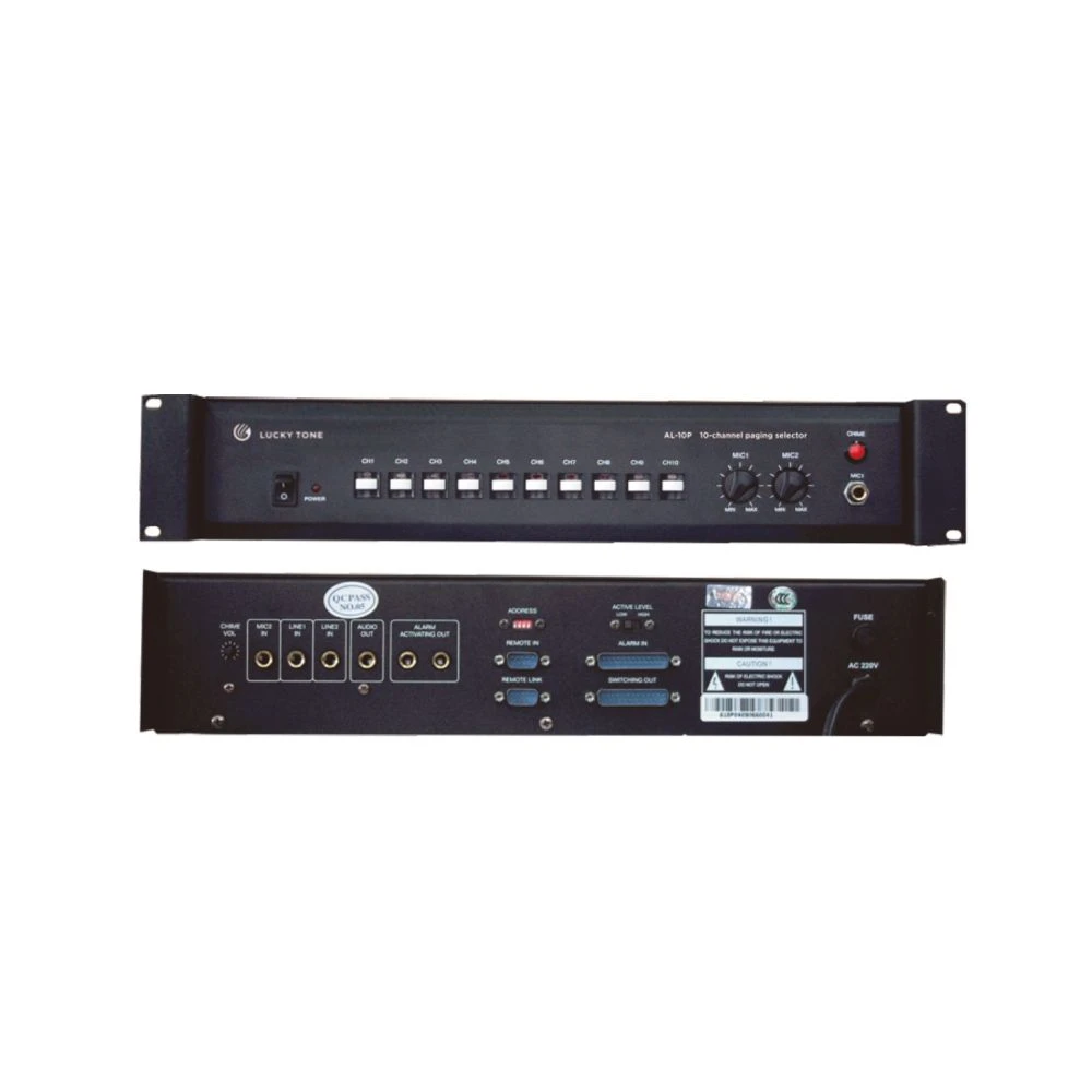 10 Zones PA Digital Paging Selector Speaker Selector