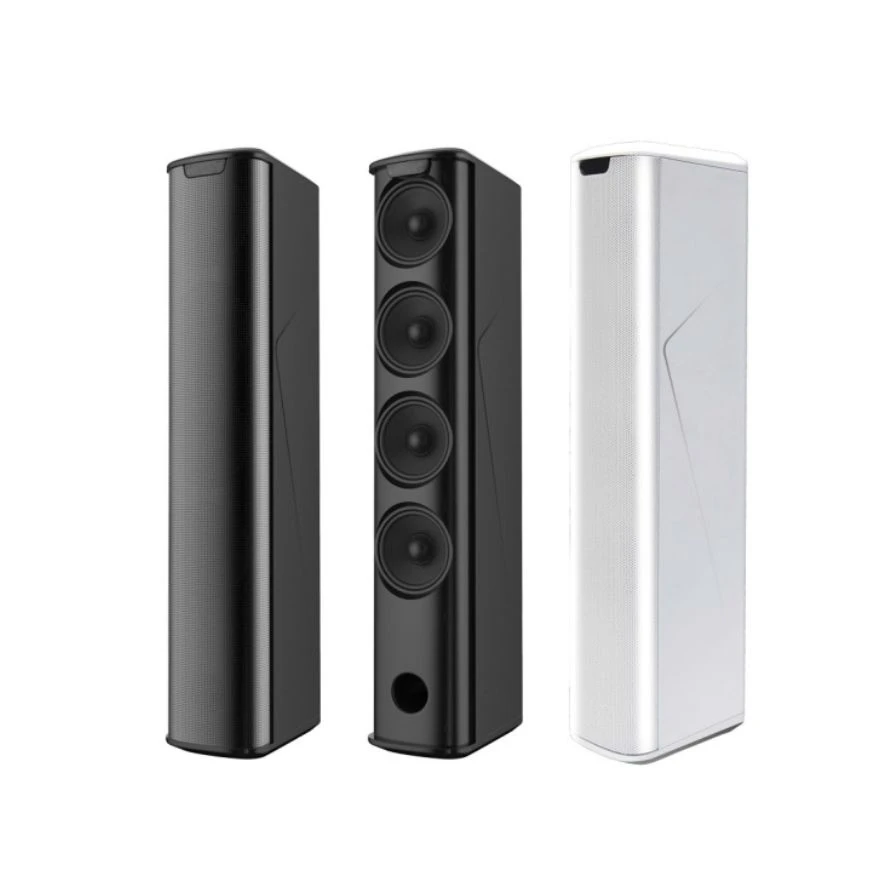 100V/70V/8ohm High Power Outdoor 120W Ferrite Unit Array Acoustic Column Speaker with 4 PCS of 3 Inch Speaker Driver Line Array