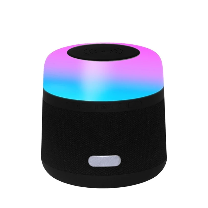10W 2000mAh Wireless Fast Charging Mini Subwoofer LED Bluetooth Speaker Gift Customization