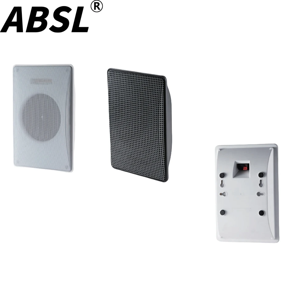 110V Loud Speaker 10W 5” White PA Wall Mount Speaker with Tweeter