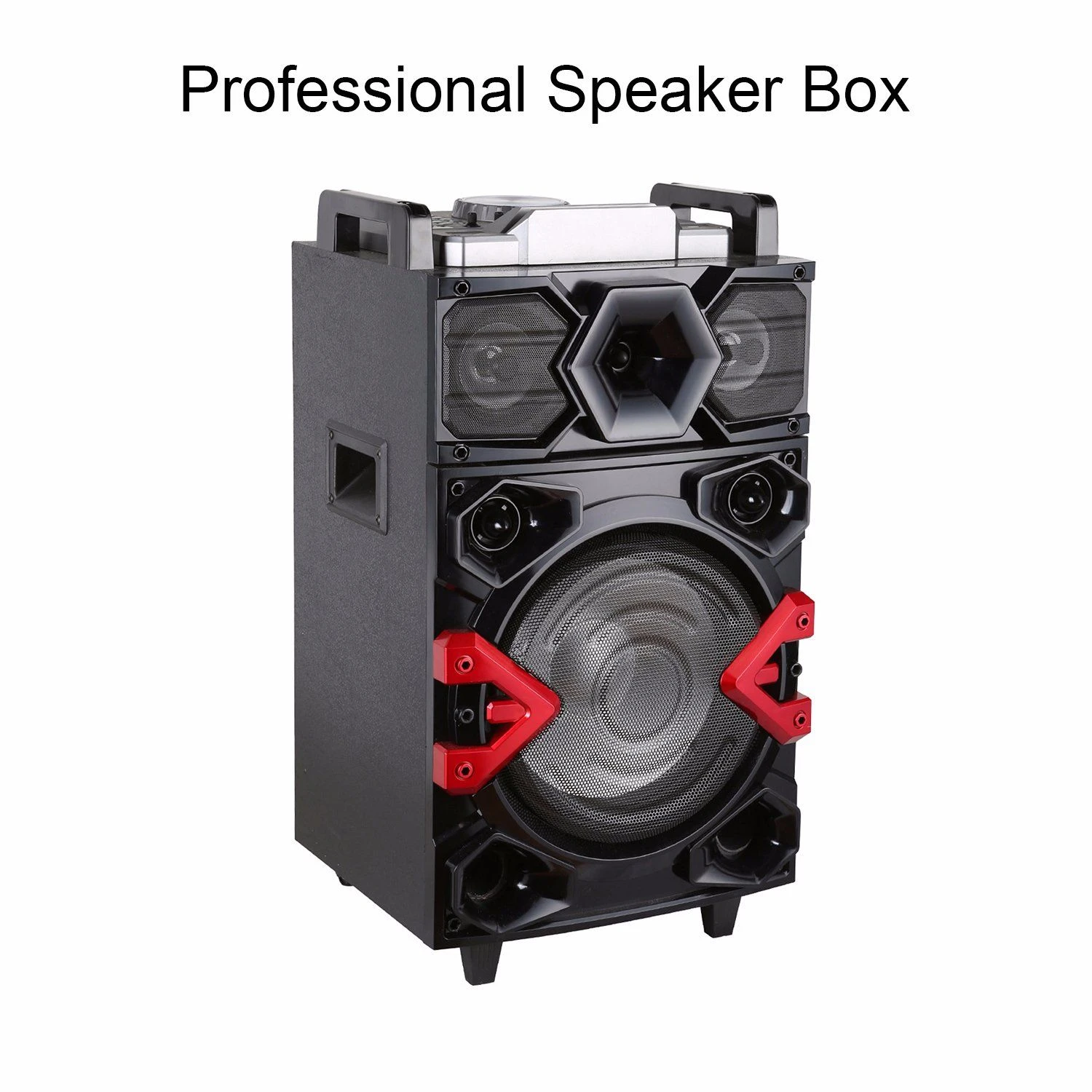 12″60W Portable Bluetooth DJ Speaker with Scratch DJ System