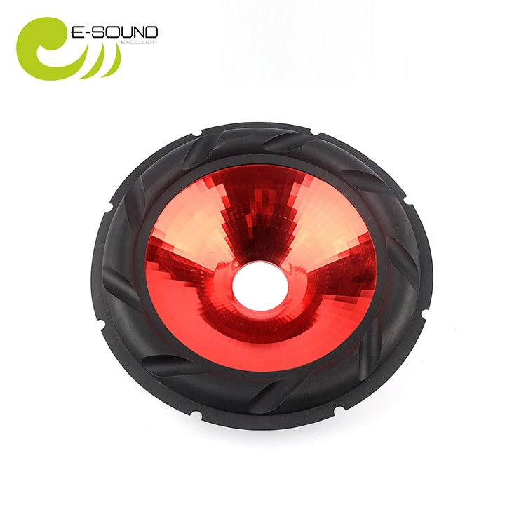 12″ Rubber Edge Diamend Design Electroplated Injection Cone Speaker Parts