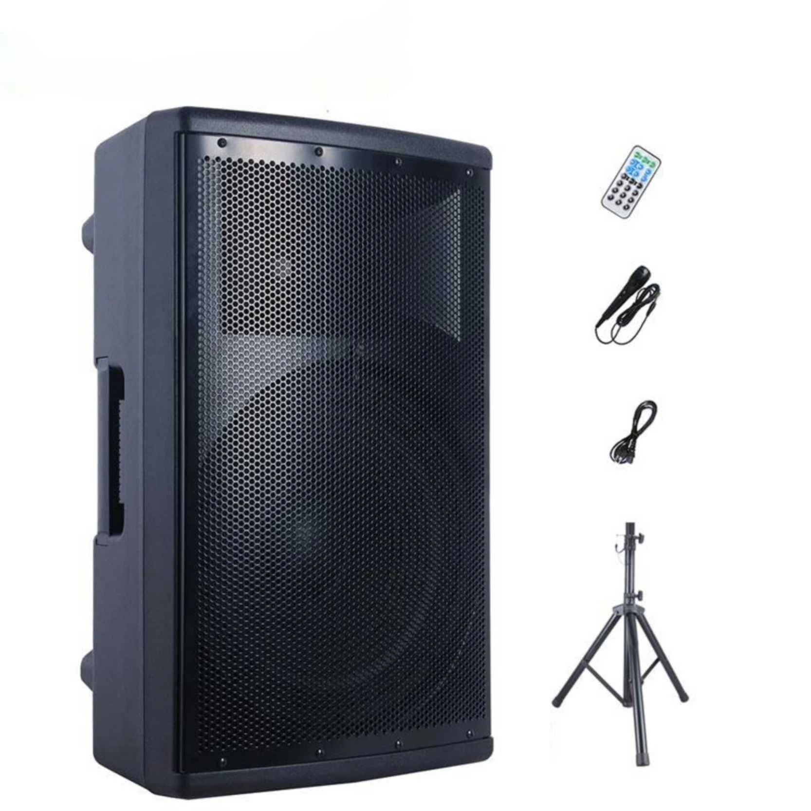 1200W 15″ Subwoofer Professional Audio Wireless Karaoke Sets Bt PA Speaker System Tws-Mic-FM DJ Party Speaker Bocina Parlant Spare Parts SKD