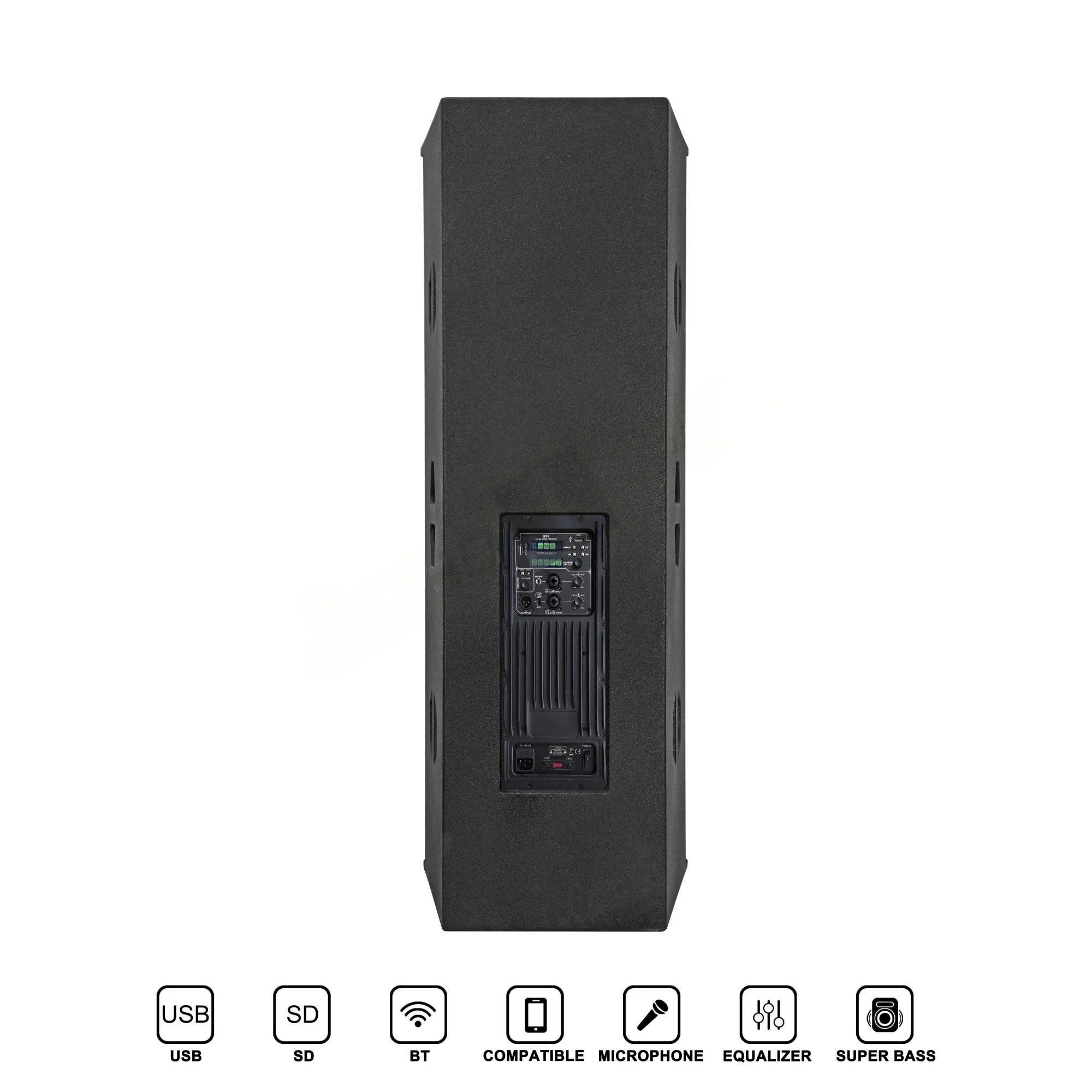 1200W RMS Dual 15″ 3 Way Powered Professional Speaker