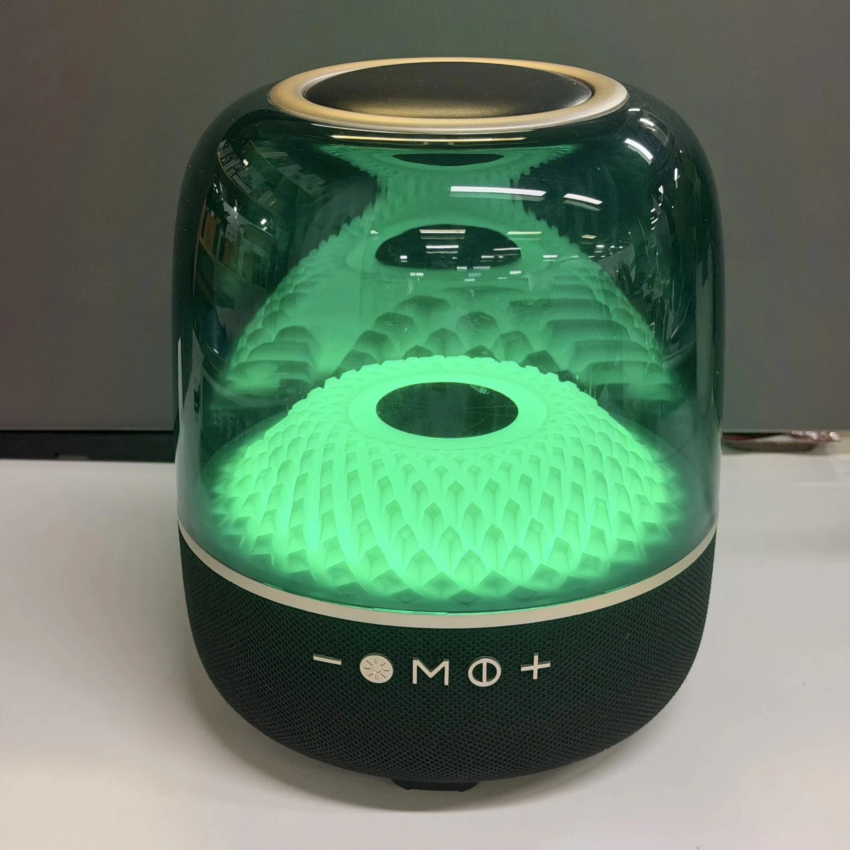 120W LED Light Speaker RGB Transparent Speaker Sound Bass Speaker