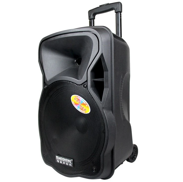 120W Output Power A12-12 12V 2200mAh Li Battery 12 ” Professional Trolley Active Speaker with VHF Wireless Microphone