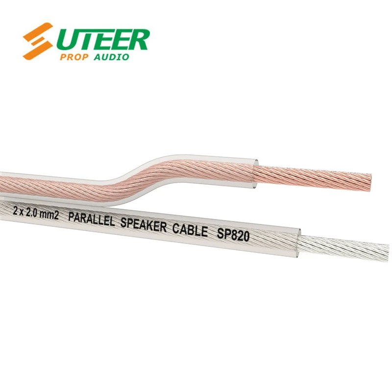 13 Gauge Transparent Gold Silver Parallel Speaker Cable Wire