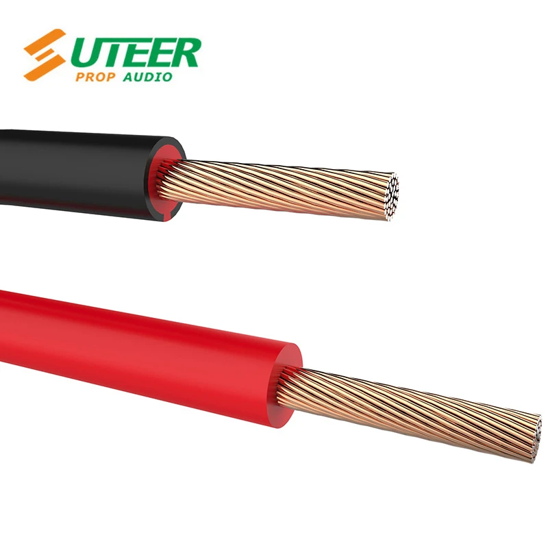 15 AWG Black & Red 2-Cores Installation Speaker Wire 2X1.5mm2