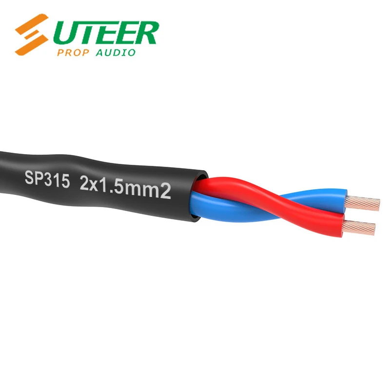 15 Gauge Installation 2 Core Speaker Cable/Wire 100% Stranded OFC Copper 2X1.5mm2