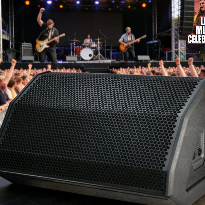 15-Inch 2-Way High Sensitivity 99db Full-Range Stage Monitor Speaker 600W Rated 2400W Peak Powerful Bass 45Hz-20kHz 134db Peak Spl Professional Audio Studio