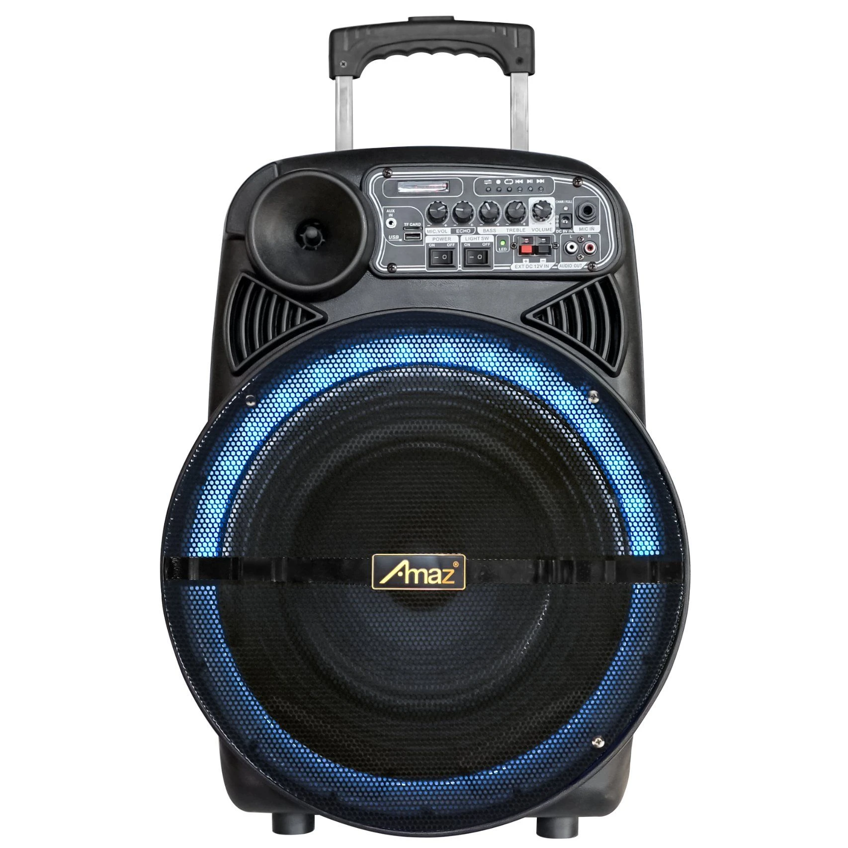 15 Inch Rechargeable Powerful Karaoke Box Trolley Speaker