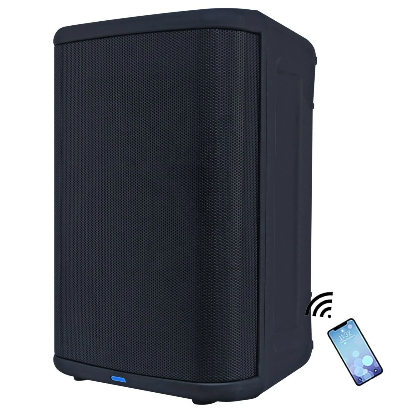 1500W 8″ Portable Professional Audio PA Speaker System Outdoor Karaoke Battery Guitar Sound Box with Bt DSP Mixer Echo Bocina