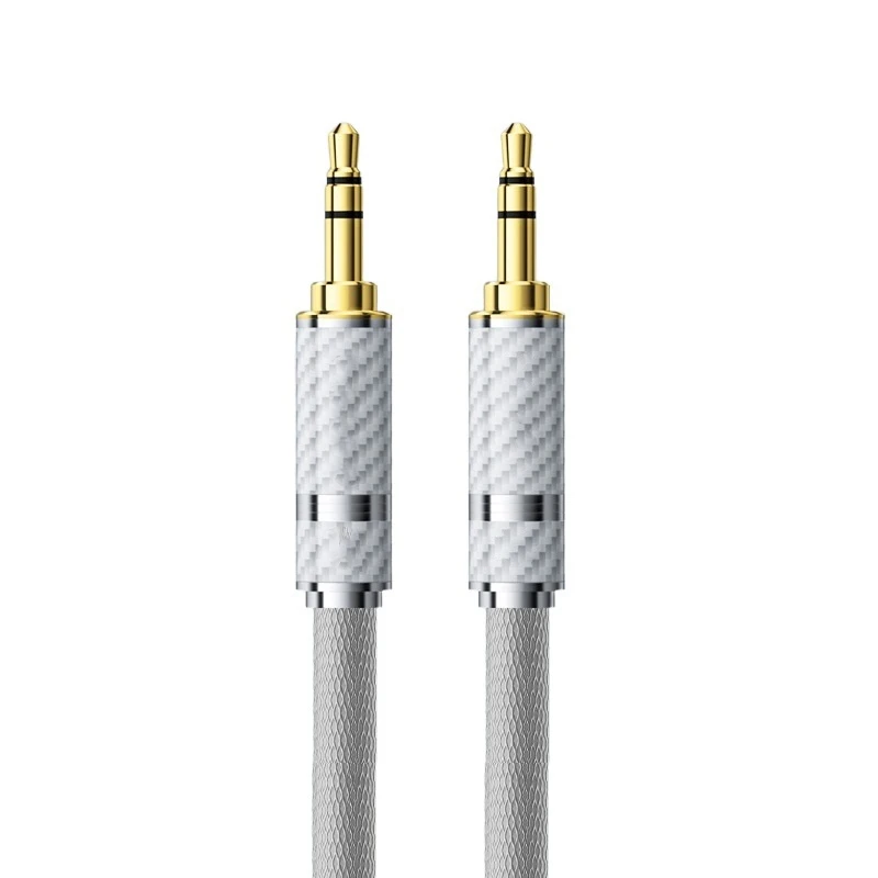 15FT Aux Cable with 24K Gold Connectors for Lossless Sound