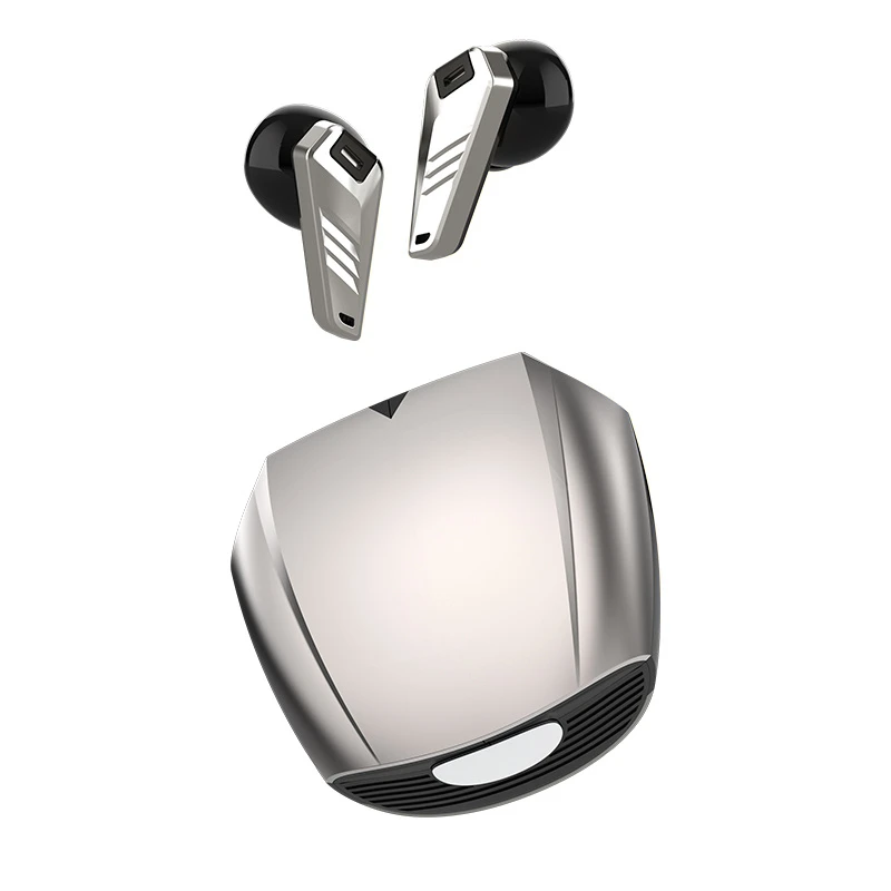 15m 260h Wireless Bluetooth Door-Style Earphone Sports Car Design Headphones HiFi Sound Earbuds, Gray