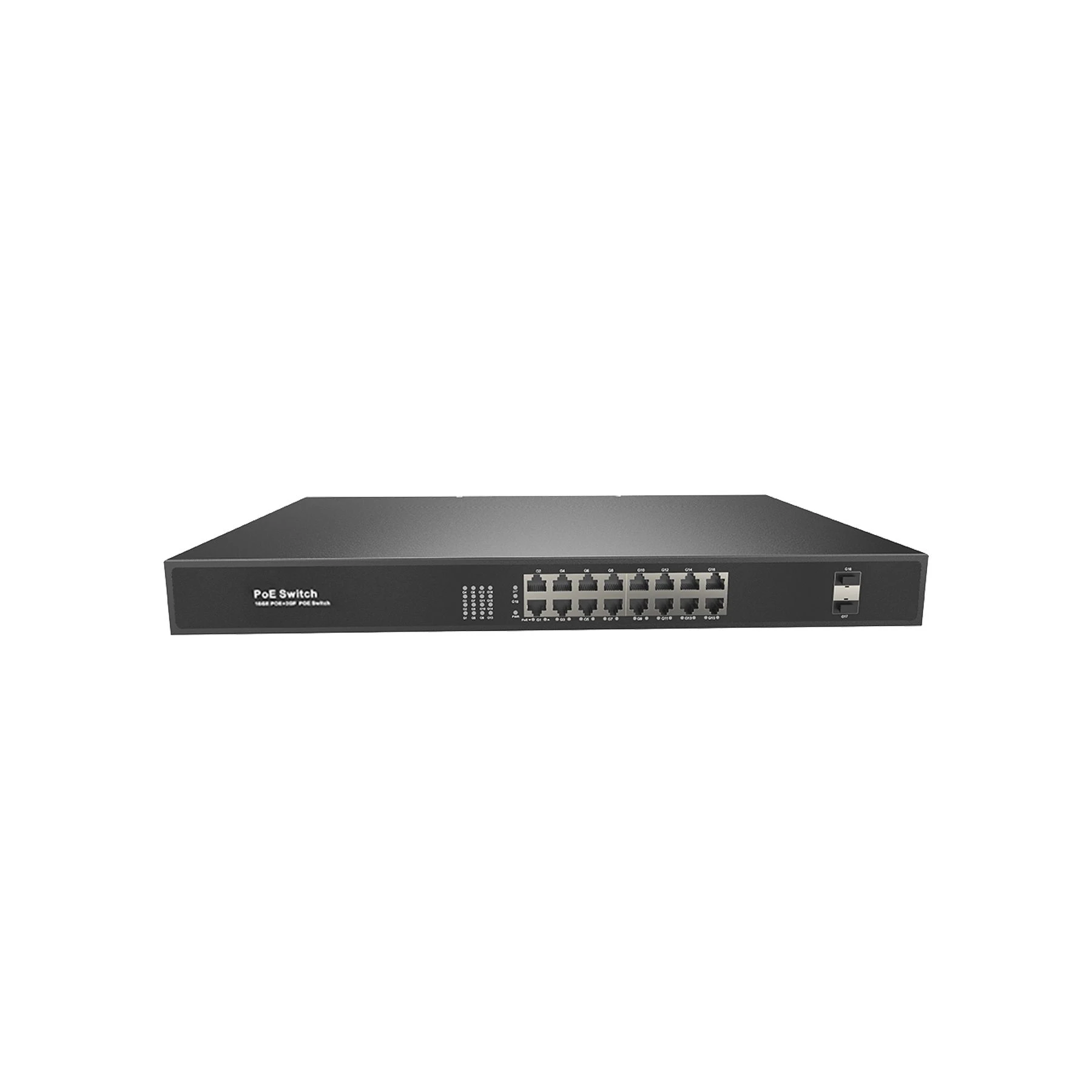16*30W Professional Audio Poe Network Router Switch with 16 Port for Dante Poe Speakers, IP SIP PA Public Address System