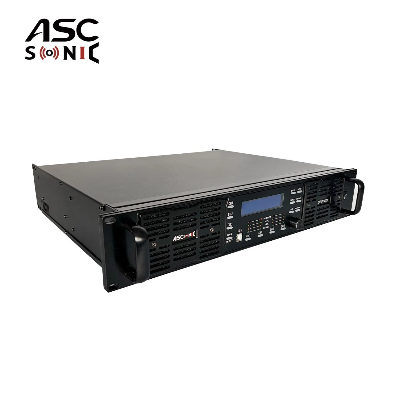 1600 Watts DSP DSP6kq PRO Audio Power Amplifier DJ Stage 4 Channels Amplifier
