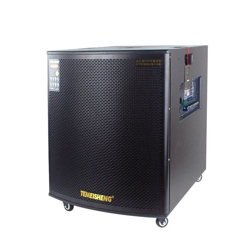 18 Inch Big Trolley Party DJ Universal Bluetooth PA Outdoor Coaxial Speakers
