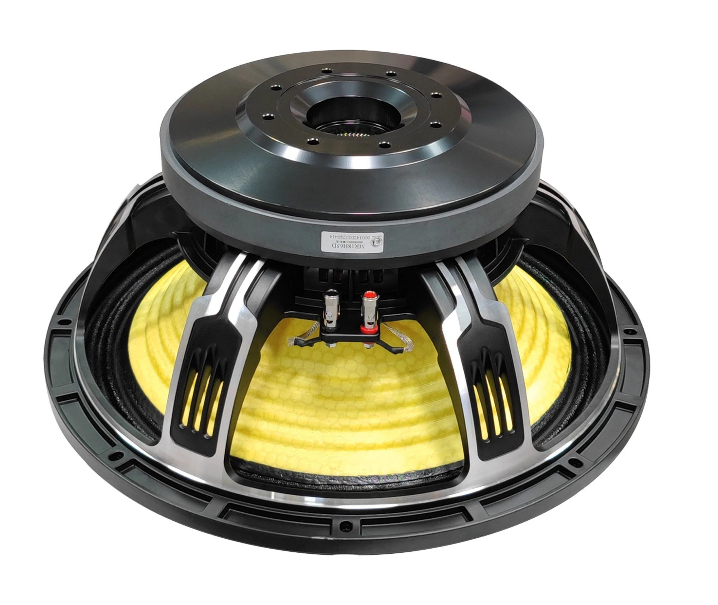 18 Inch Yellow Hive Carbon Fiber Cone Max Power 2400 Watt Subwoofer