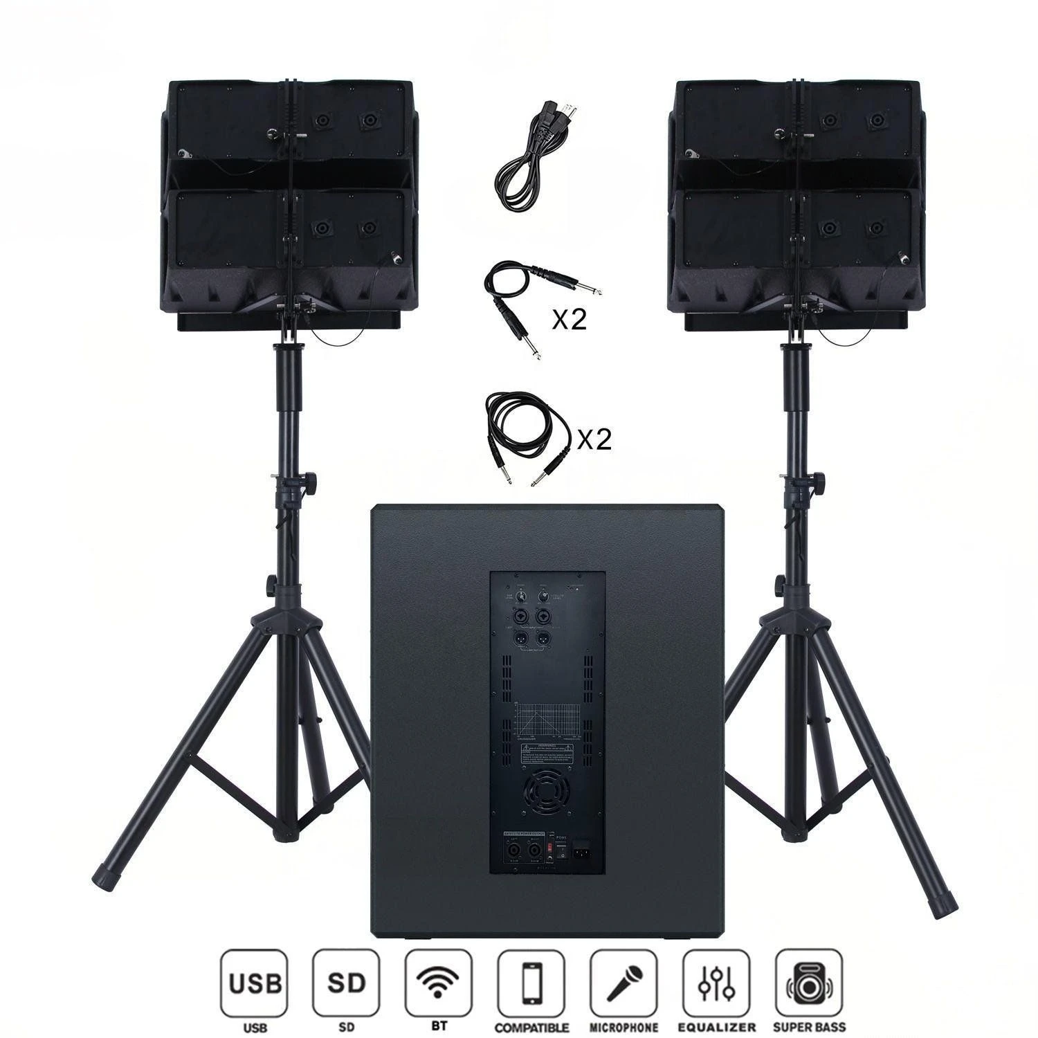 18inch Active Subwoofer Bt DSP Professional Audio PA Line Array Speaker Bocina