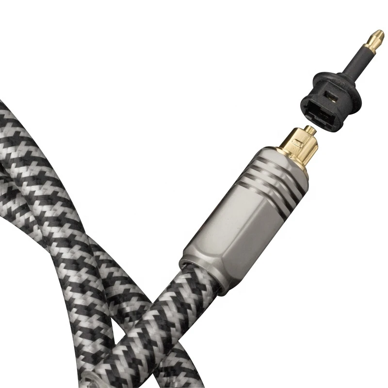 1m Toslink Optical Audio Cable, HiFi Subwoofer Digital Audio Soft Cable with PVC Jacket, Gold-Plated for 8K Resolution