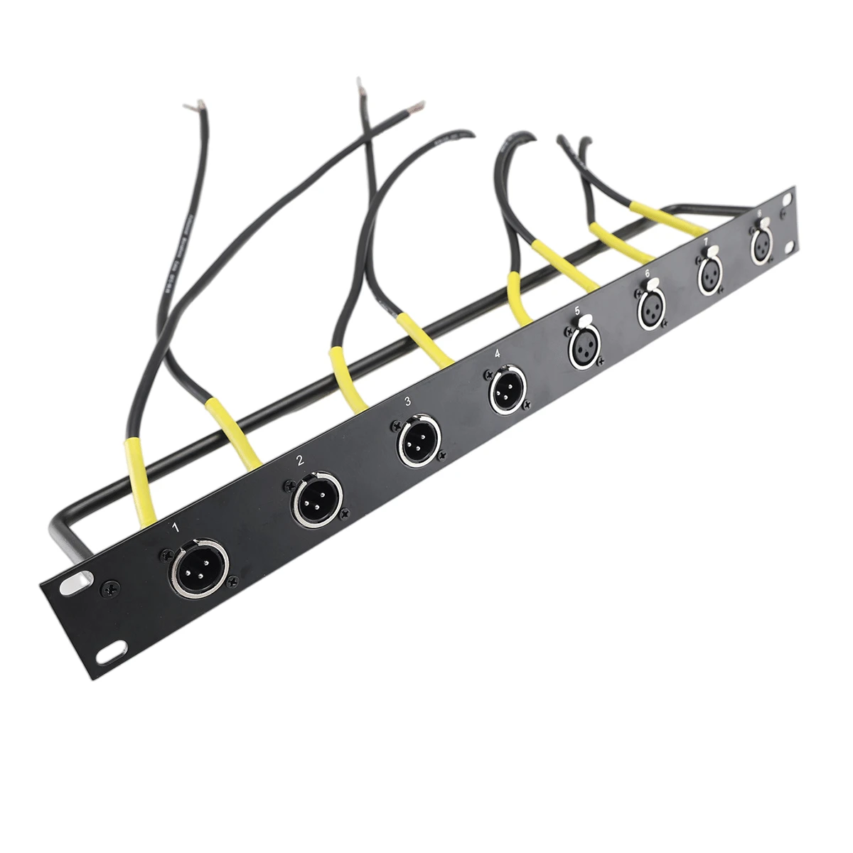 1u 19″ Audio Rack Panel XLR Patch Panel with XLR Socket and Cable