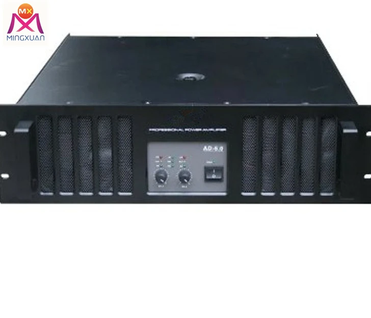 2*1600W Power Amplifier Rack HiFi Power Amplifier Audio Mixer Power Amplifier