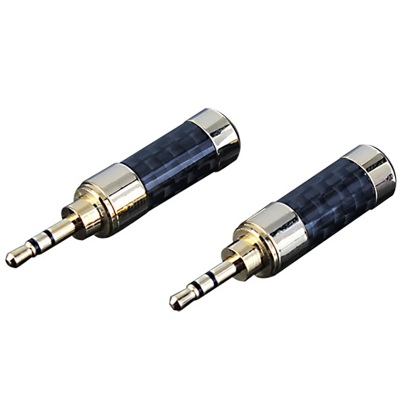 2.5mm Stereo Plug Connector Carbon Fiber Audio Adapter