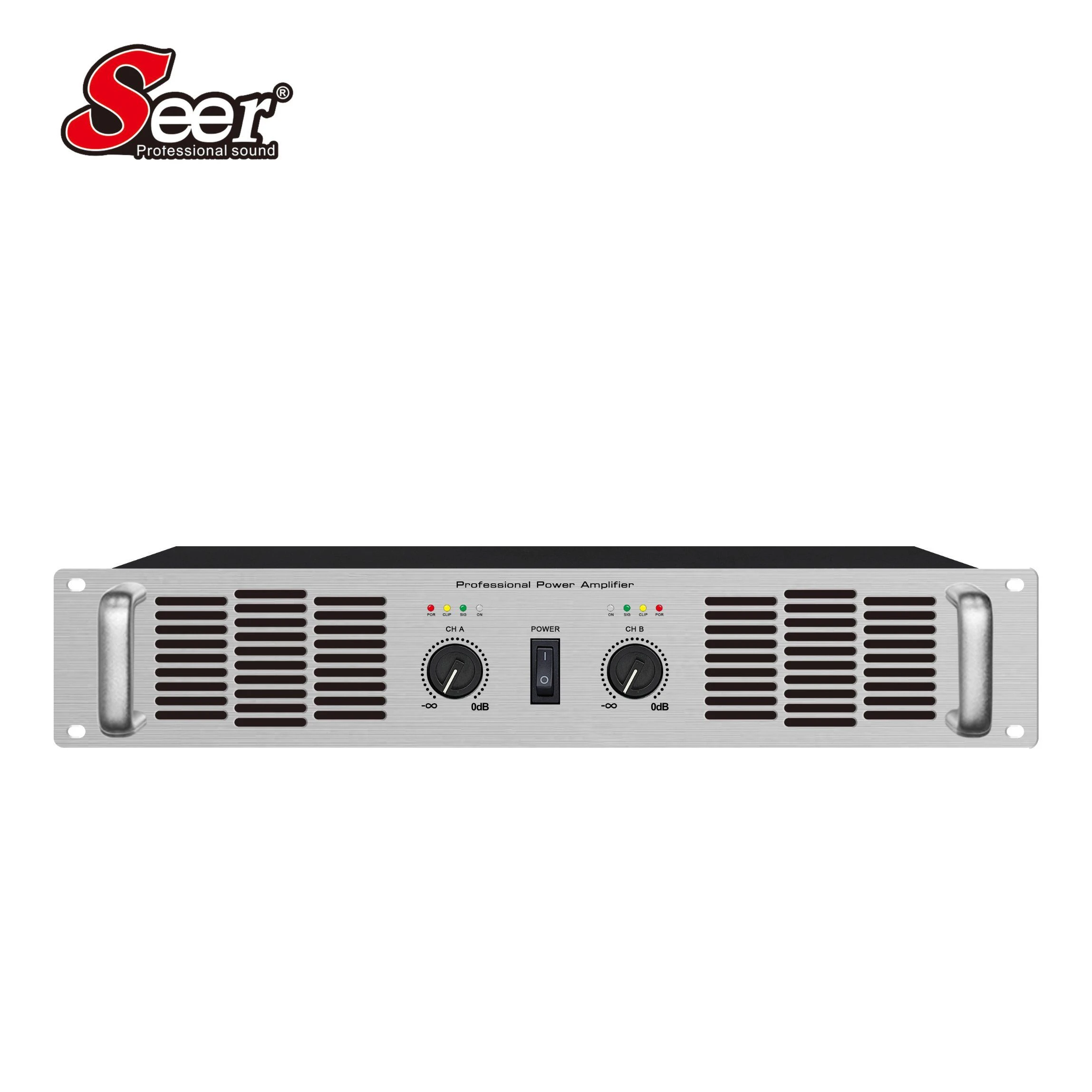 2-Channel Analog Amplifier Professional Power Amplifier for Full Speaker Events KTV Bar