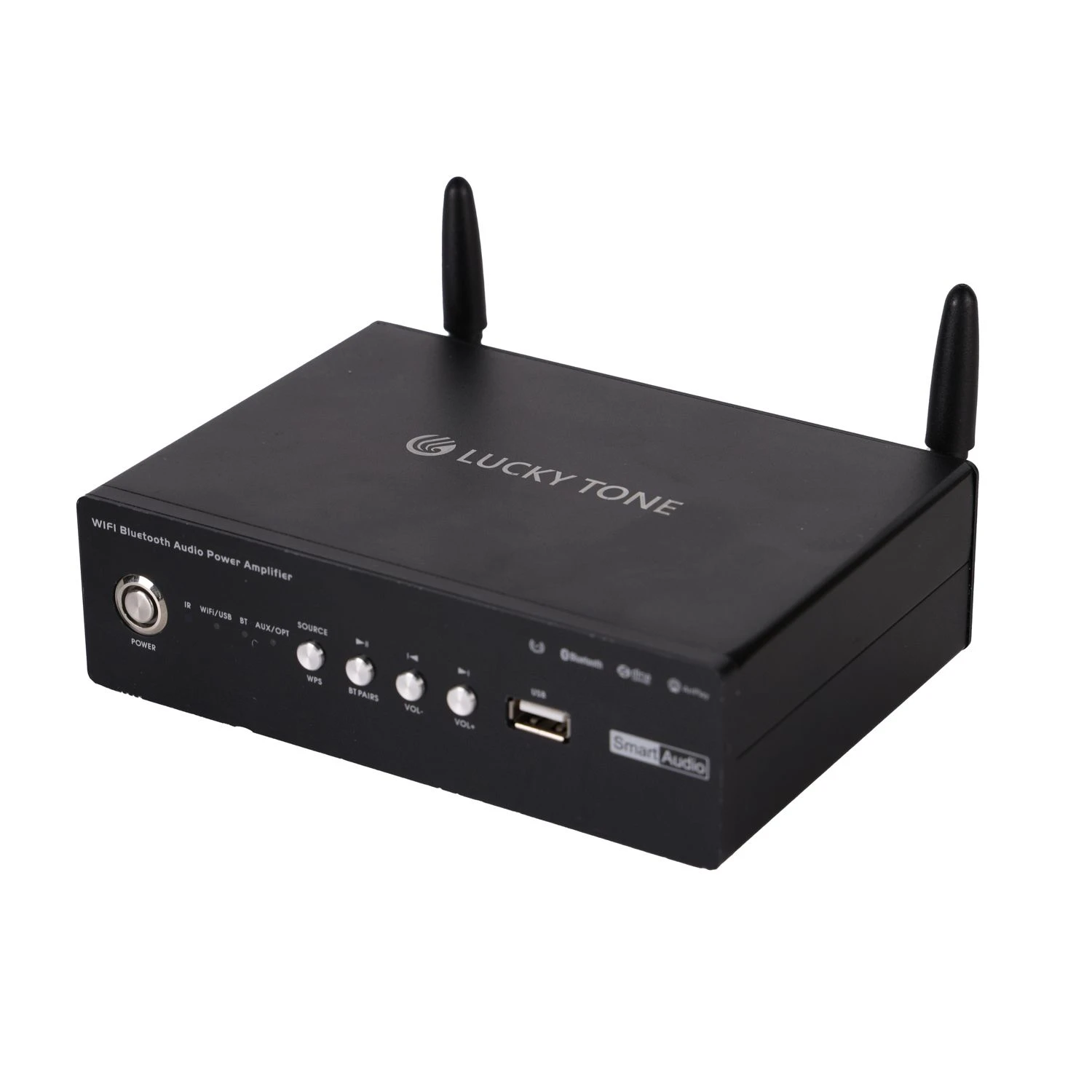 2 Channel Bluetooth Amplificador De Audio Con WiFi Audio 2*60W Amplifier for Online Music/Internet Radio/Airplay/Dlna
