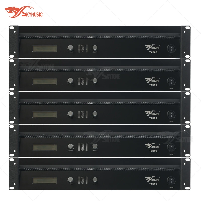2 Channels T2502 Class D Power Amplifier 5000 Watts Professional Sound System Audio Power Amplifier