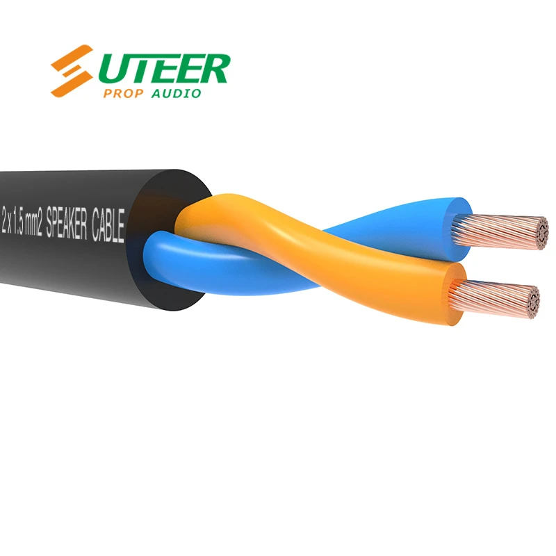 2-Cores 2 X 1.5 mm2 Twinaxial Speaker Cable Wire for Amplifier