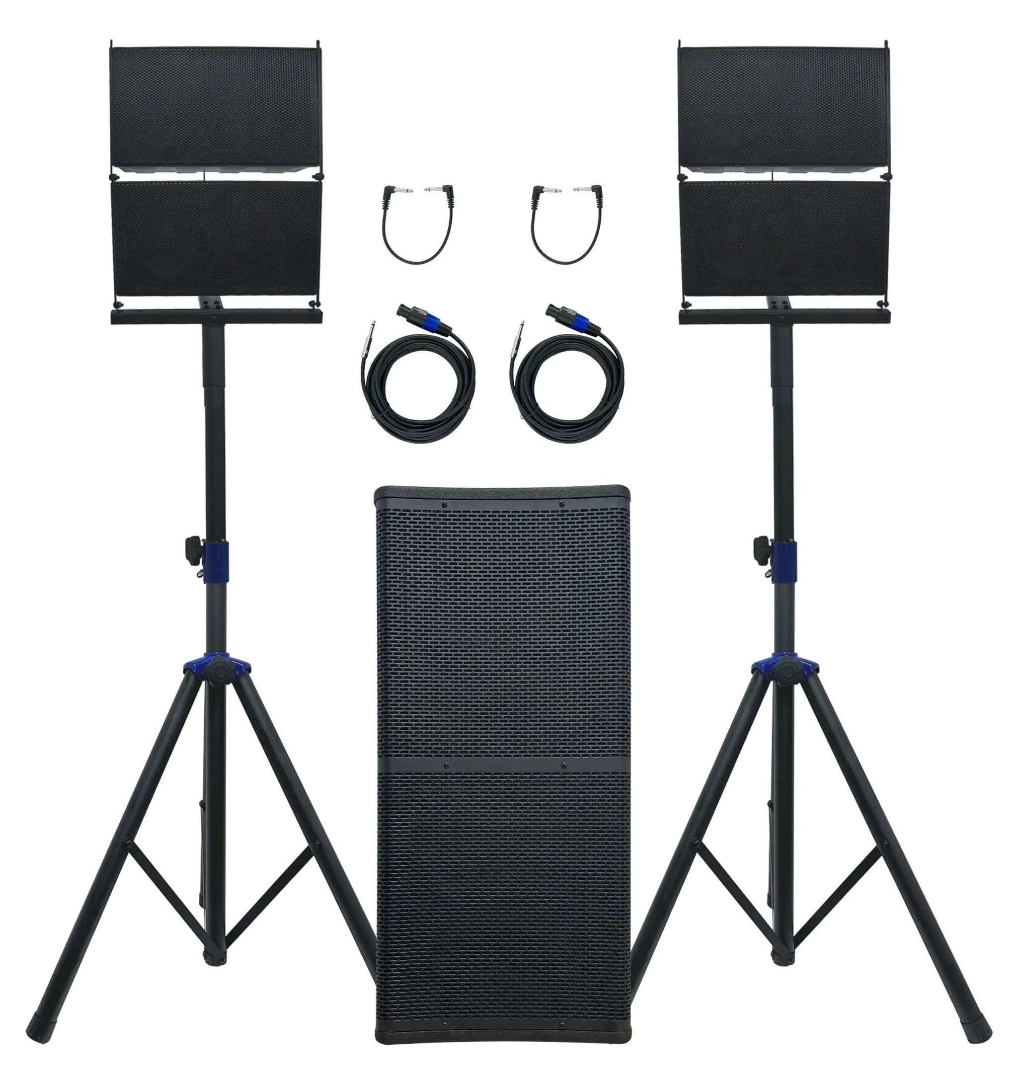 2000W Professional Audio PA System Line Array Speaker with Dual 12″ Active Subwoofer