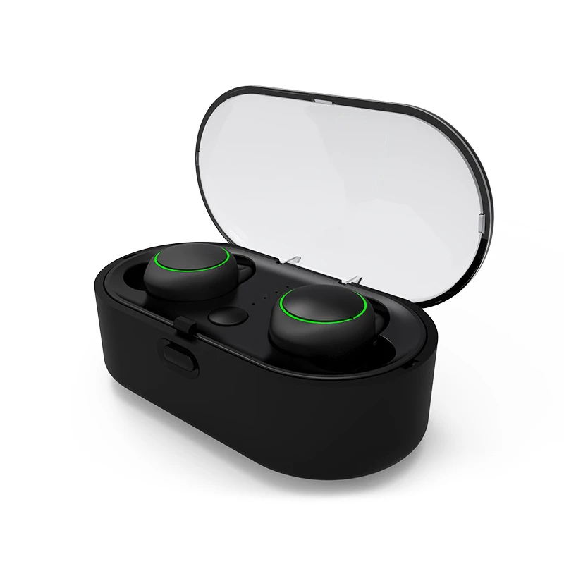 2018 Amazon Hot Selling Mini Tws Wireless Earbud Earphone with Charging Case Box