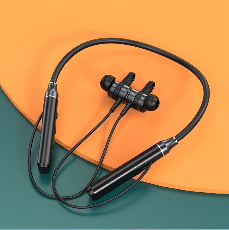 2021 Fone Bluetooth Wireless Headset Magnetic Neckband Earphones Stereo Bass with HD Microphone Pop