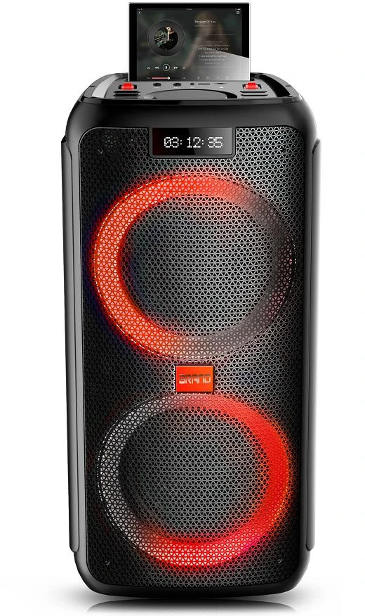 2022 New Europe USA Speaker Dual 8 Inch Karaoke Portable Wireless Sound Box Party Speaker