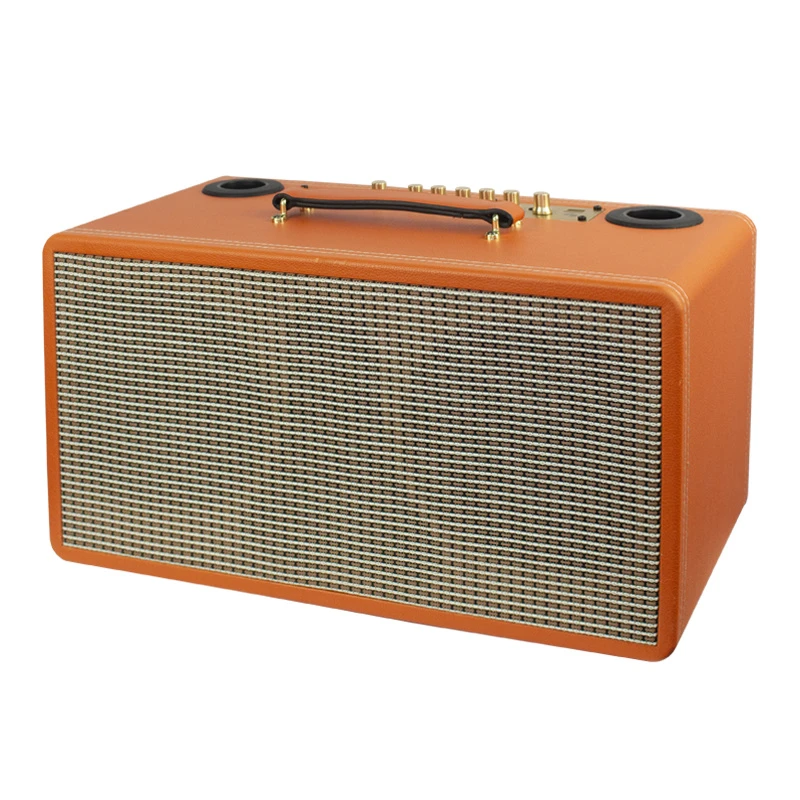 2023 Top Quality 6.5-Inch Dual Music Party Bass Trolley Portable Speaker with Microphone