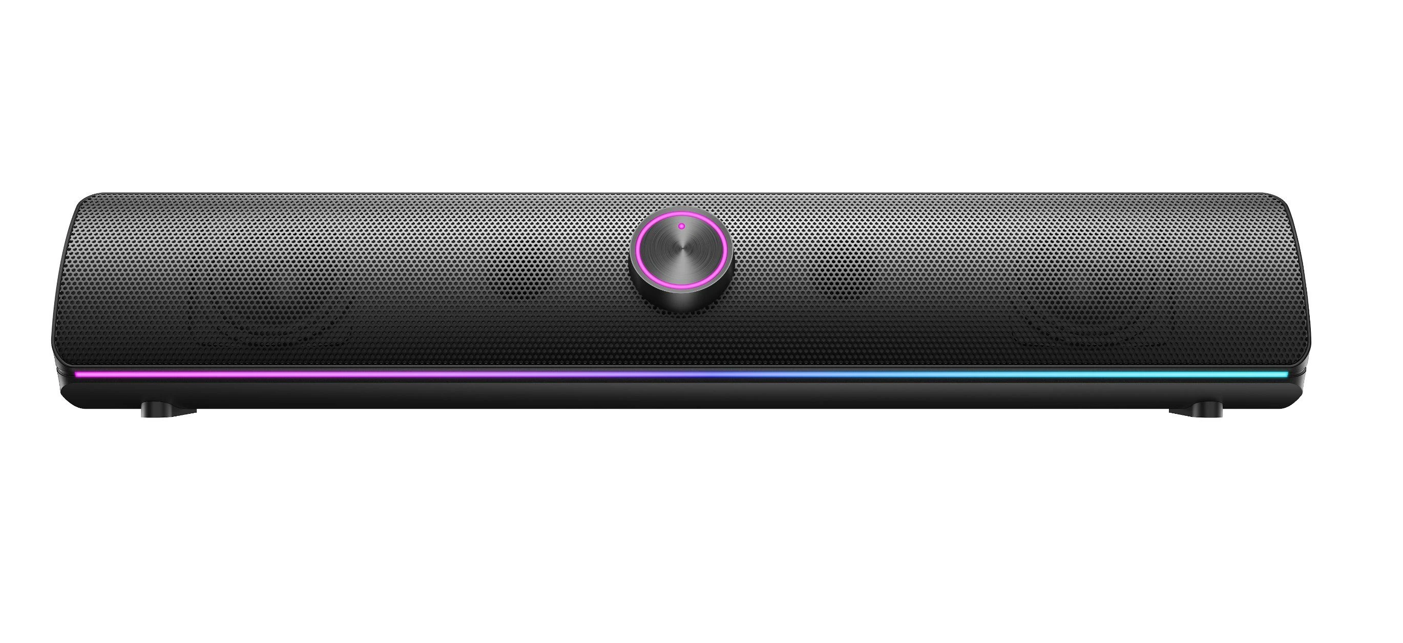 2024 New Tech Hsd-Sp501 USB Powered 2.0 RGB Gaming Soundbar