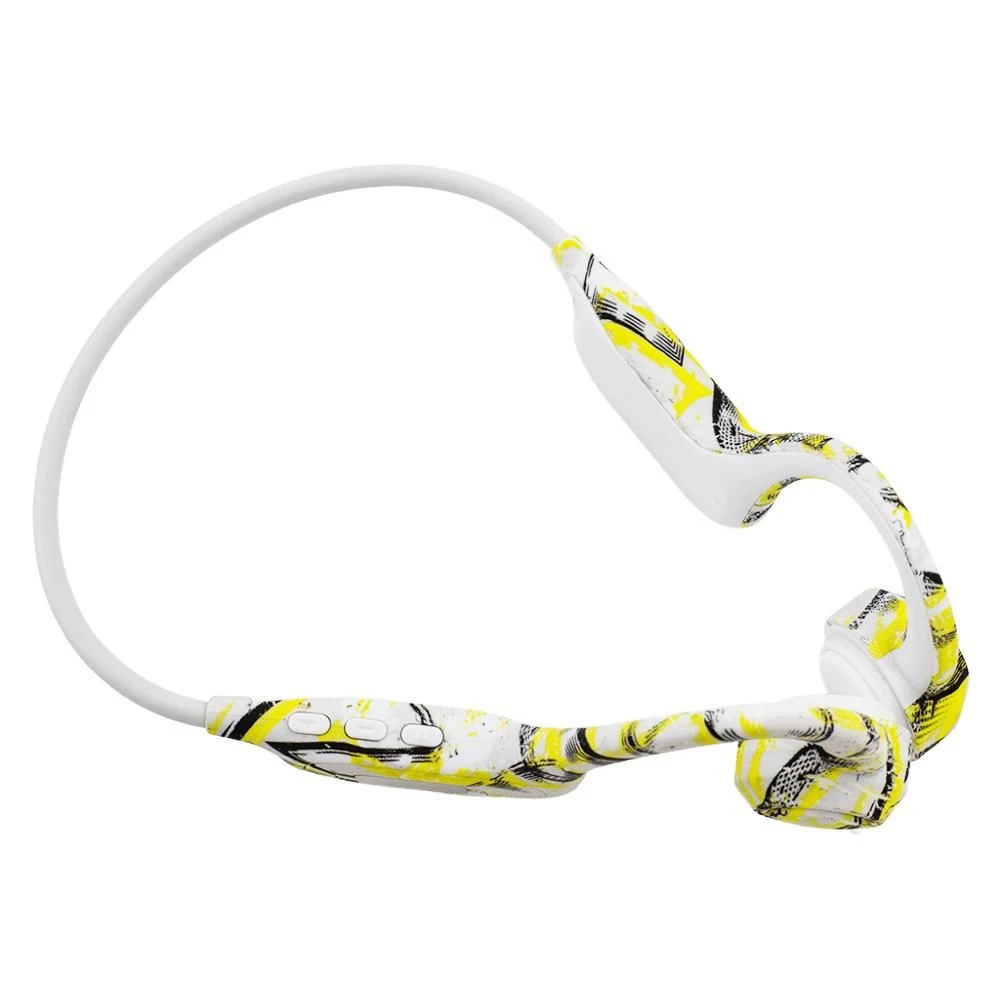 2024 New Tws Akz-G9 Graffiti Bone Conduction Wireless Bt Headset Plug-in Card Digital Display Ear-Hanging Wireless Headset
