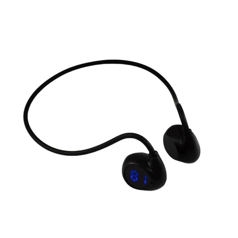2024 New V40 Bone Conduction Headphones Wireless Neckband Earphones Sport Headset Tws TF Card Open Ear Gamer Earbuds Custom Logo