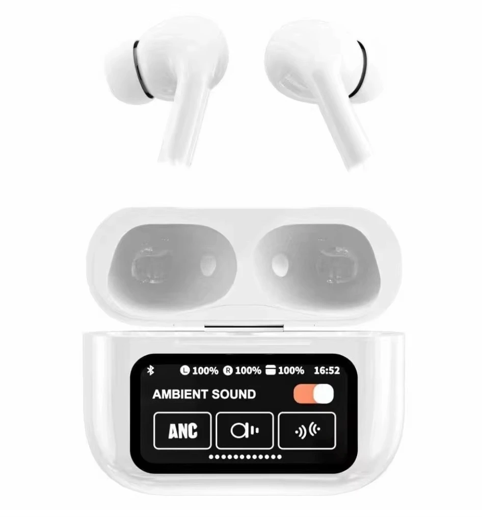 2024 Tws in-Ear Air A9 PRO Wireless Earphones with Touch Screen Anc Noise Reduction Enc A9PRO Gaming Earbuds A9PRO-Lx