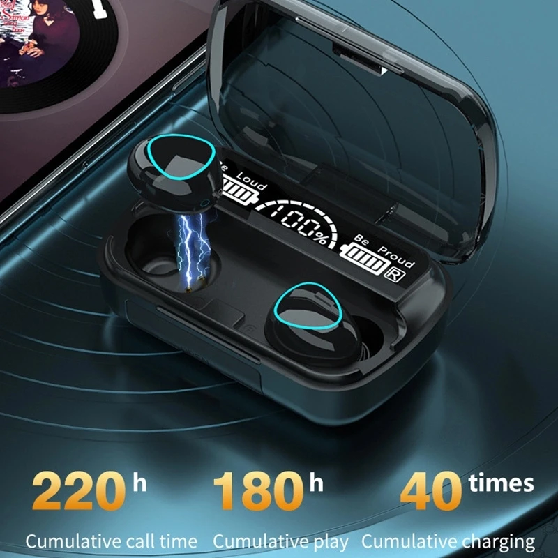 2025 New Product Tws Se-60 LCD Touch Screen Earphone Anc Enc Wireless Earbuds with Touch Control Screen Se-60 Earbuds