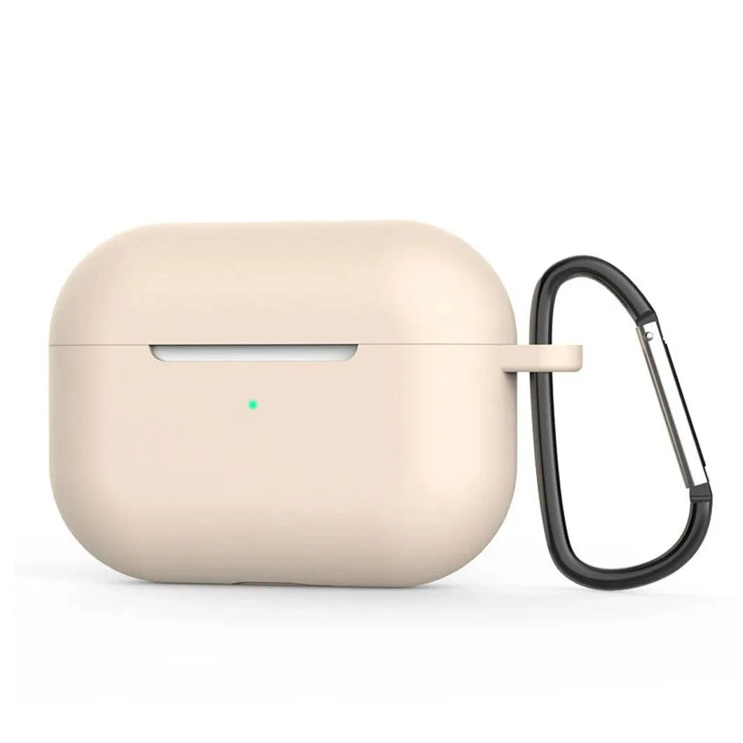 2025 New Silicone Earphone Case with Carabiner for Airpods PRO 3 Wireless Headphone Candy Color Shockproof Protective Case Cover