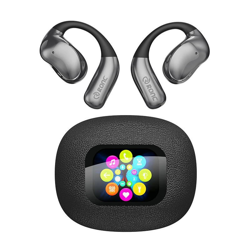 2025 New Trend Smart Ai Translator Earphones Headphones with LED Display
