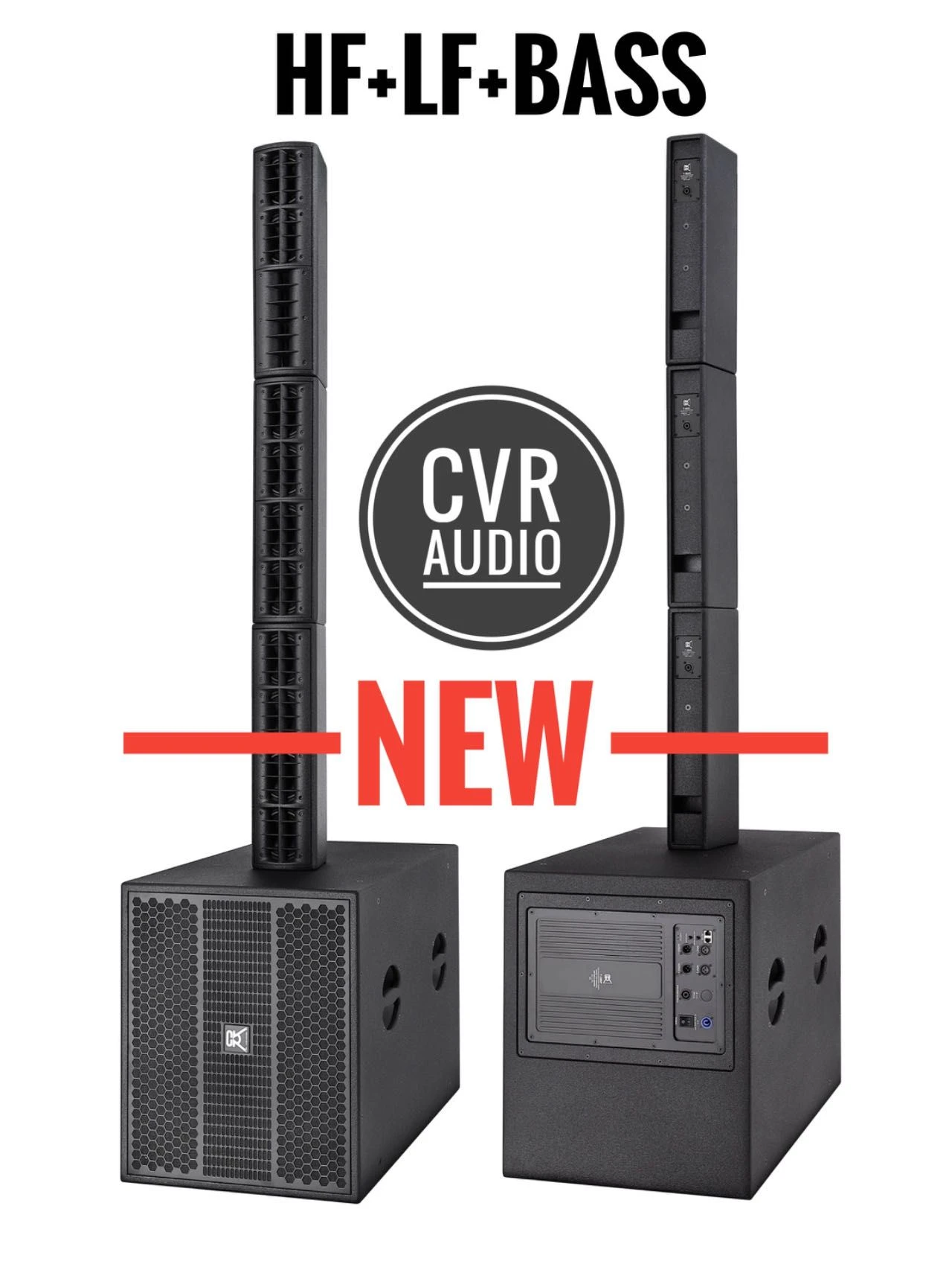 2025 Powered Line Array Column Speaker Tower 5 Inch Neodymium Woofers