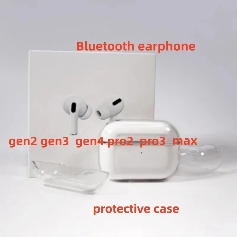 2026 High Quality Wireless Bluetooth Earphone PRO3 PRO2 Anc with Noise Canceling Transparency Case Cover for PRO 2 3 4 Max Case USB-C 3rd Generation